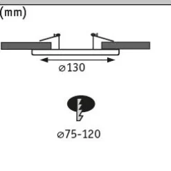 Adapter - Einbauleuchten-Einbauadapter Ø 130 mm