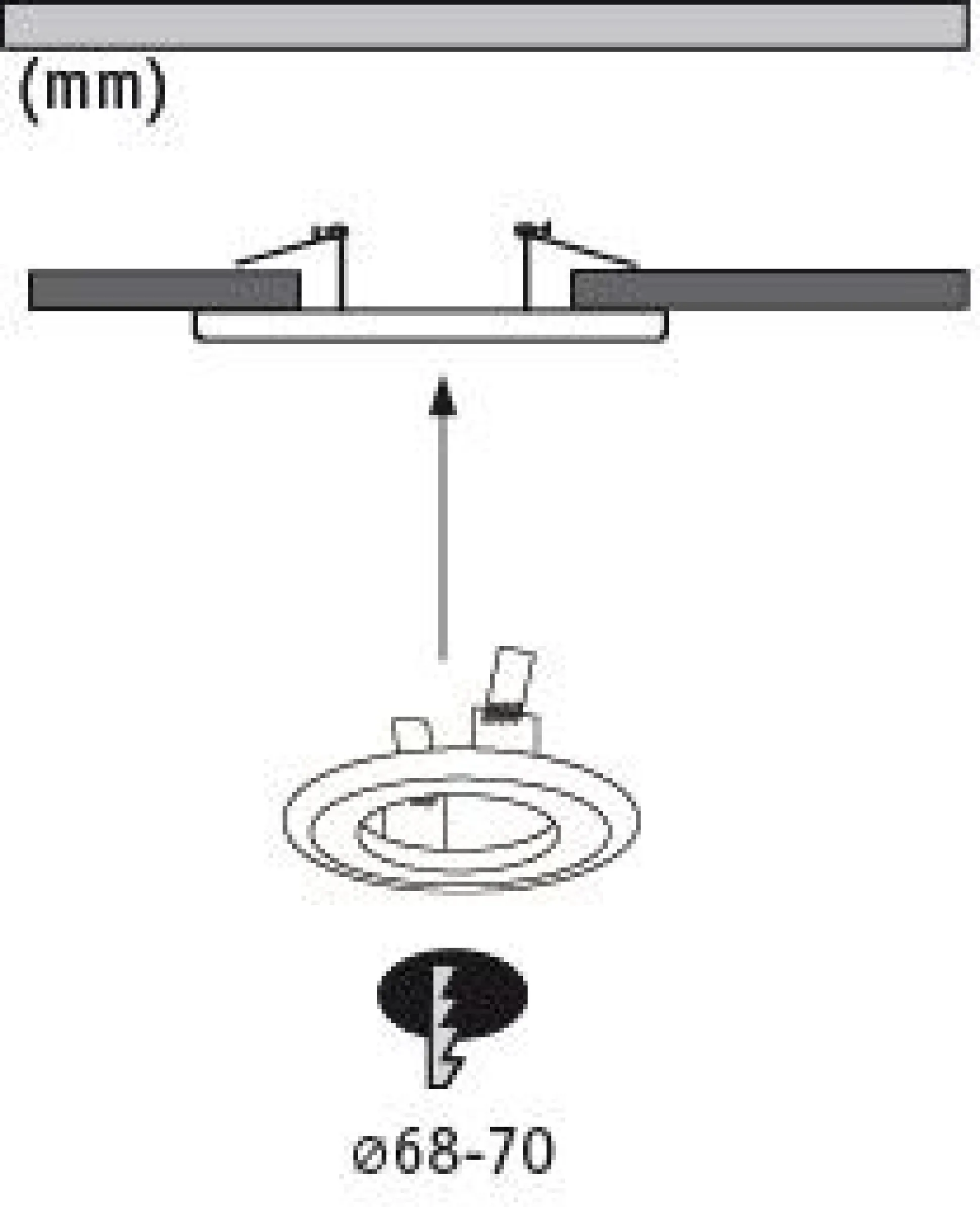 Adapter - Einbauleuchten-Einbauadapter Ø 130 mm
