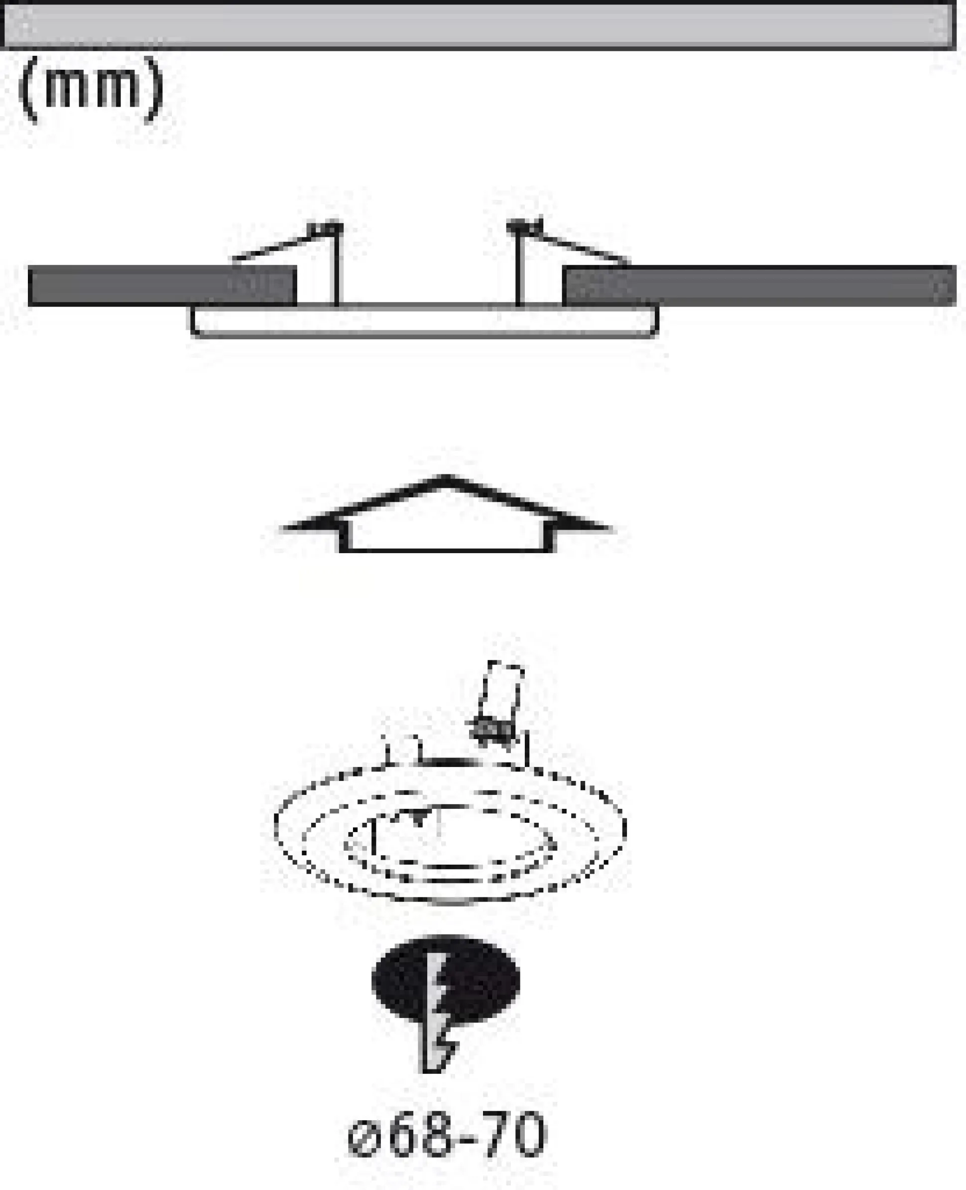 Adapter - Einbauleuchten-Einbauadapter Ø 130 mm