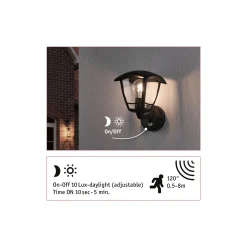 Außenwandleuchte - Classic Curved Dämmerungsgesteuerter Bewegungsmelder (IR)