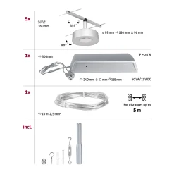 CorDuo LED Seilsystem - Circle Basisset