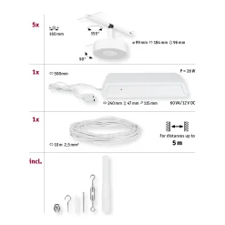 CorDuo LED Seilsystem - Circle Basisset