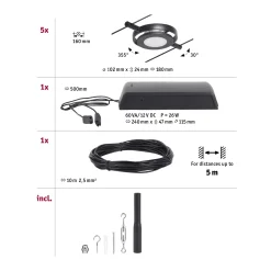 CorDuo LED Seilsystem - RoundMac Basisset