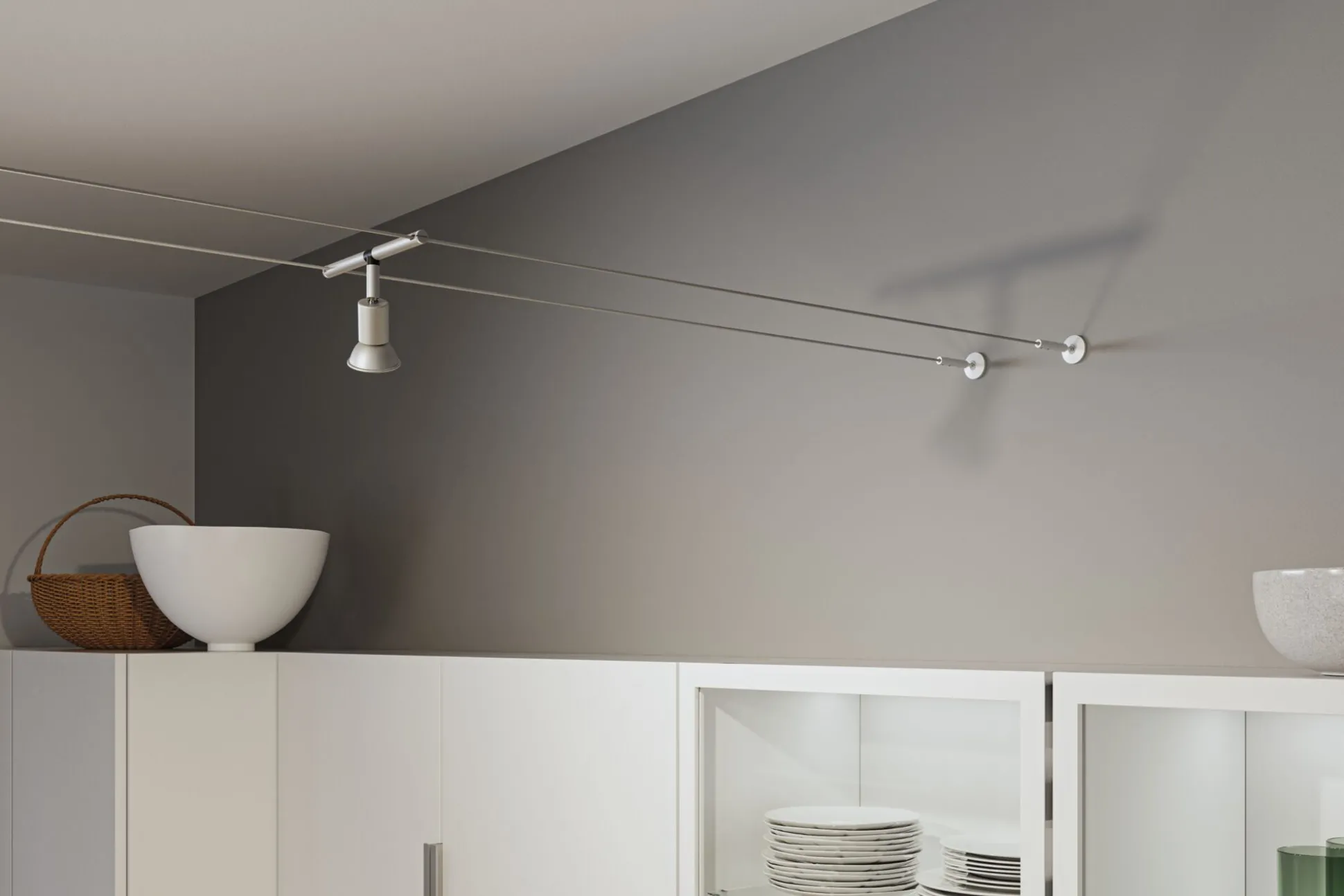 CorDuo Seilsystem Montageset - Wandanschluss