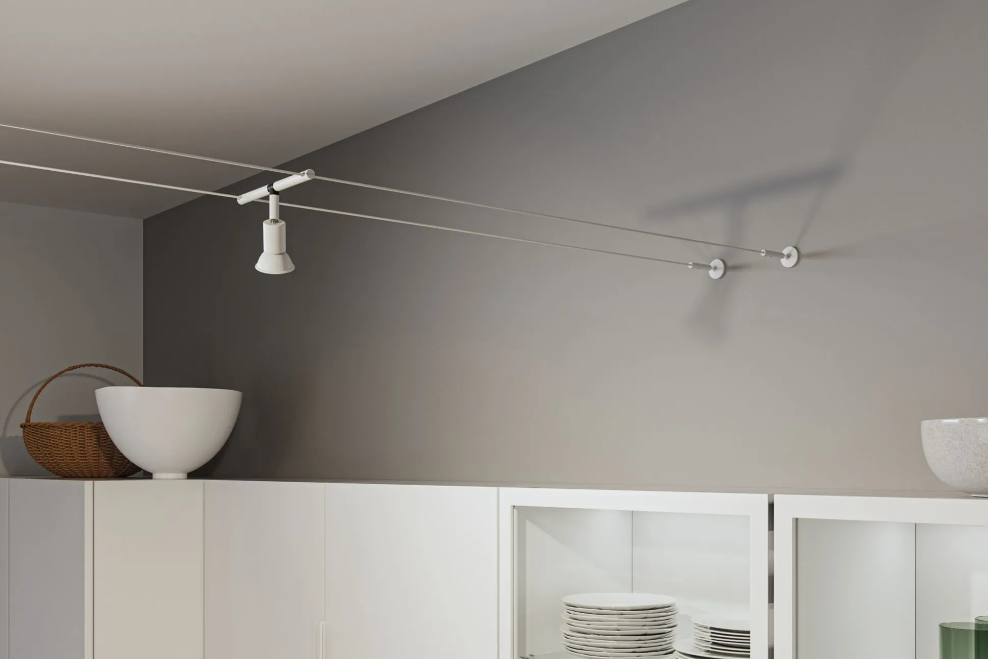 CorDuo Seilsystem Montageset - Wandanschluss