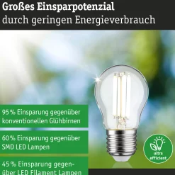 Efficient-Line Filament 230V - LED Tropfen 1er-Set 80mm