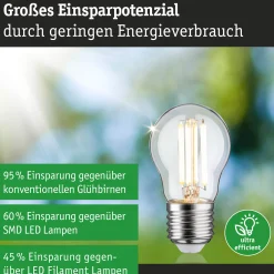 Efficient-Line Filament 230V - LED Tropfen 1er-Set 80mm