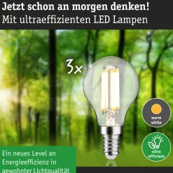 Efficient-Line Filament 230V - LED Tropfen 3er-Set 82mm