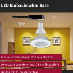 Einbauleuchte - Base Basisset schwenkbar
