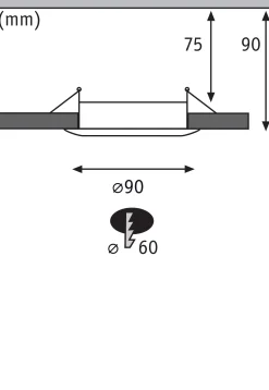 Einbauleuchte - 10er-Set starr