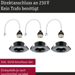 Einbauleuchte - 3er-Set starr