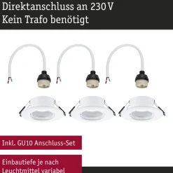 Einbauleuchte - 3er-Set starr