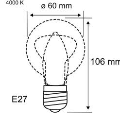 Filament 230V - LED Birne E27