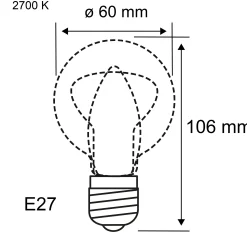 Filament 230V - LED Birne E27