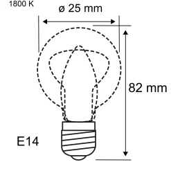 1879 Filament 230V - LED Röhre Dim