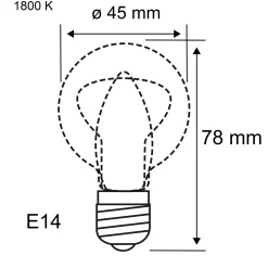 1879 Filament 230V - LED Tropfen Dim