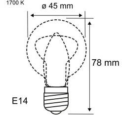 1879 Filament 230V - LED Tropfen Non Dim