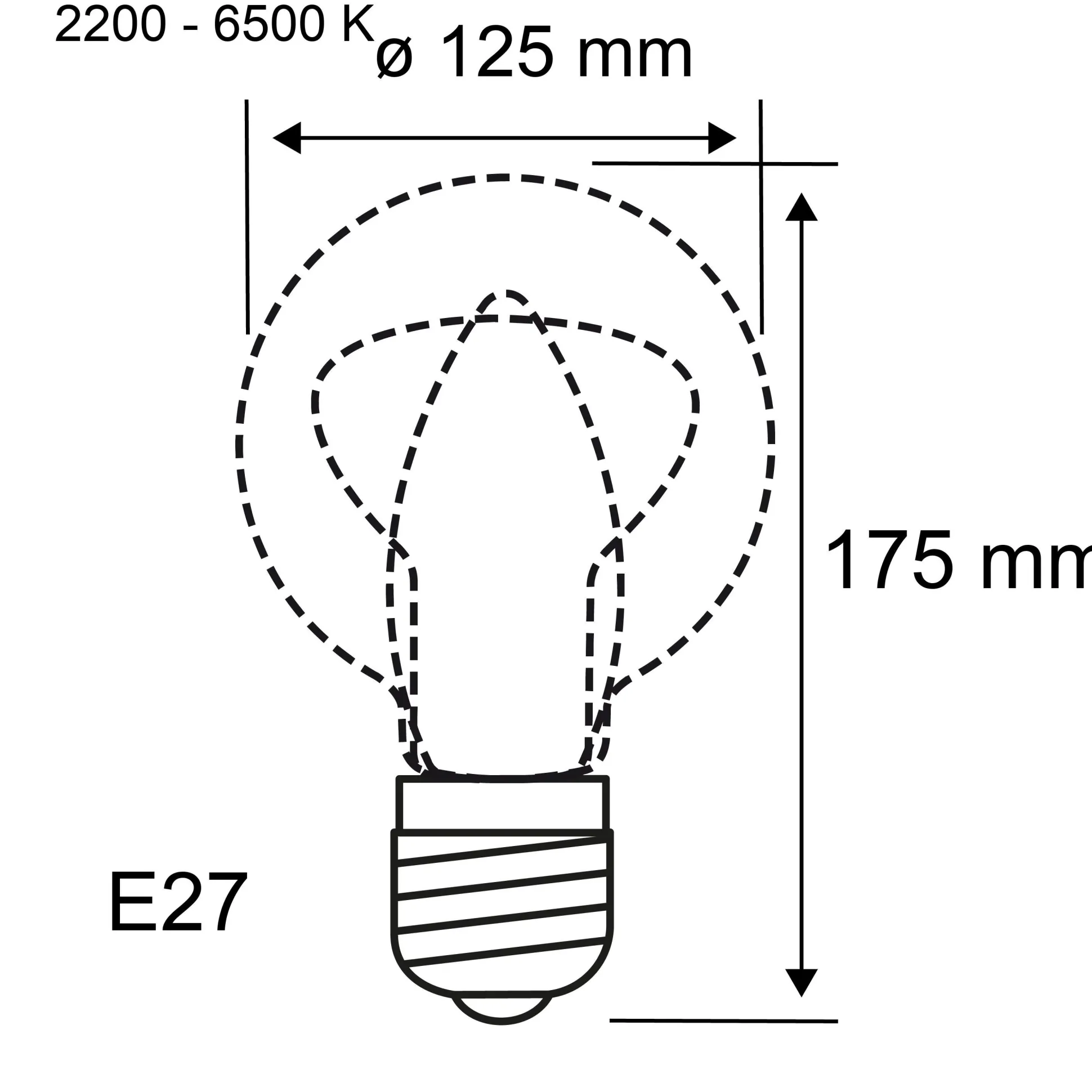Filament 230V Smart Home Zigbee 3.0 - LED Globe G125 E27