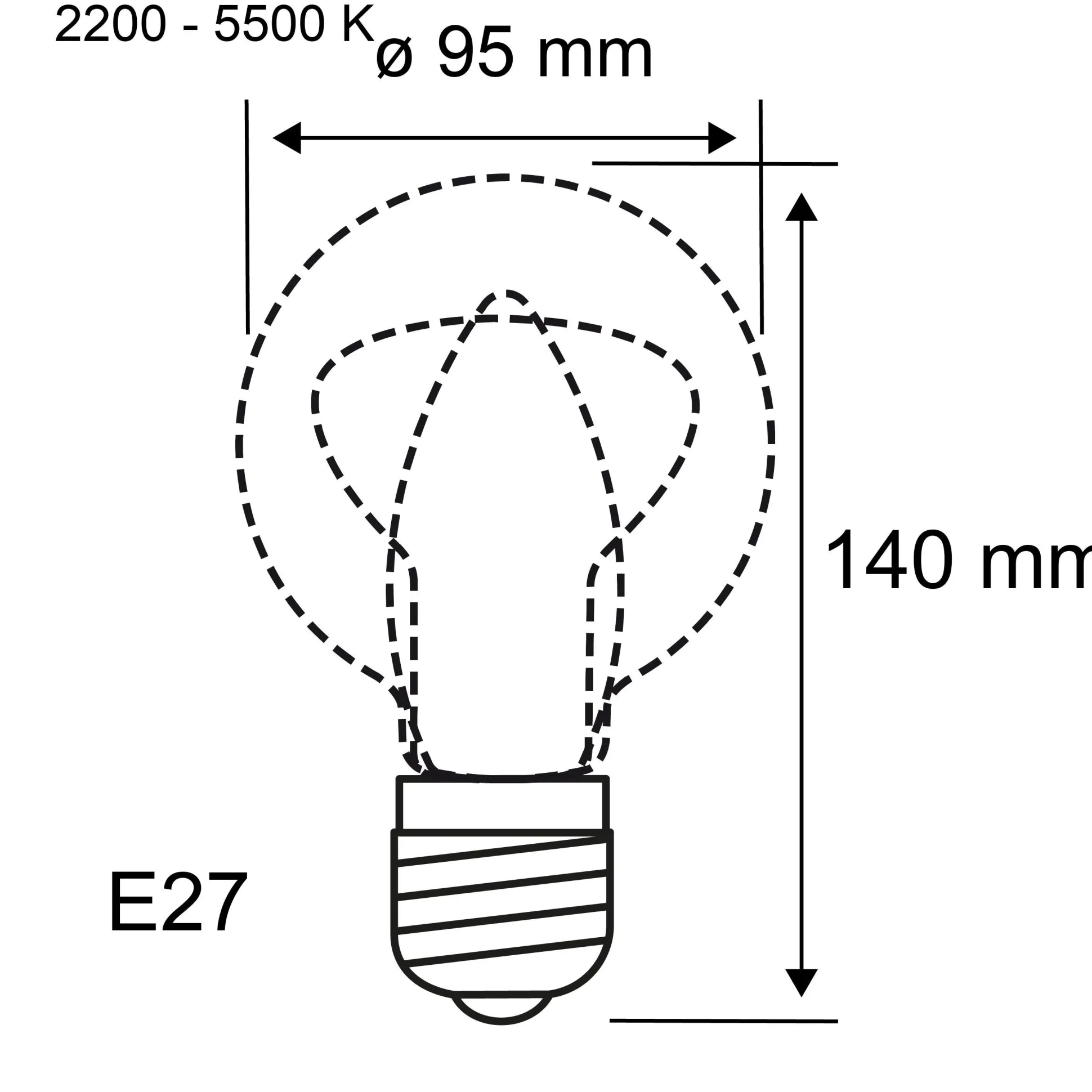 Filament 230V Smart Home Zigbee 3.0 - LED Globe G95 E27