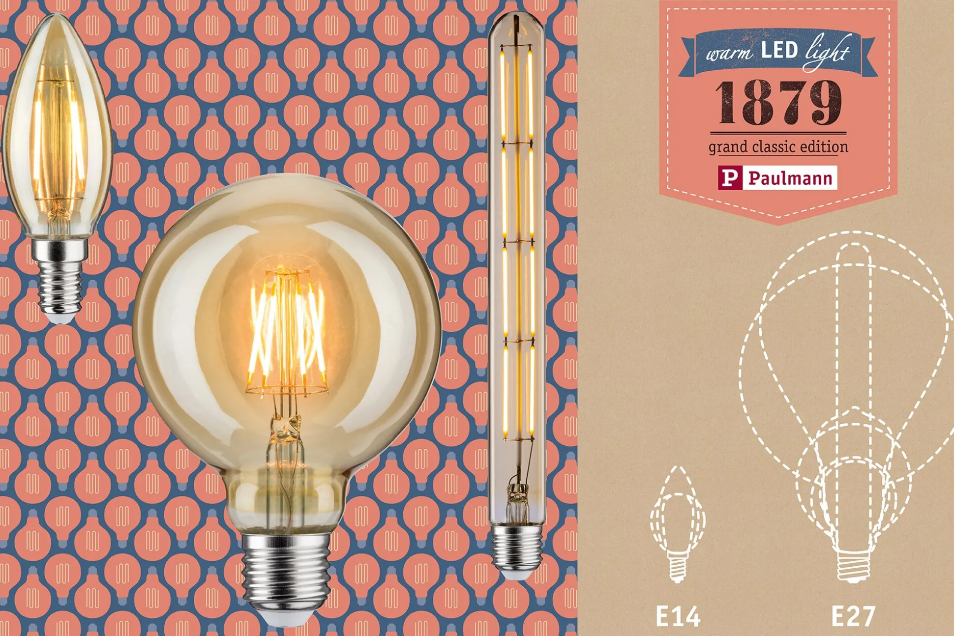 1879 Filament 230V 3-Step-Dim - LED Birne E27