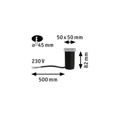 House LED Bodeneinbauleuchte - Warmweiß