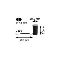 House LED Bodeneinbauleuchte - Warmweiß