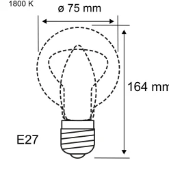 Inner Glow Edition LED Birne - Helix
