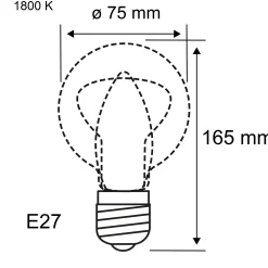 Inner Glow Edition LED Birne - Innenkolben Spiralmuster