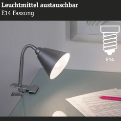 Klemmleuchte - Vitis Flexarm Schnurschalter