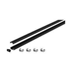 LED Strip Profil - Base Schwarzer Diffusor 2m