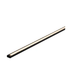 LED Strip Profil - Base Schwarzer Diffusor 2m