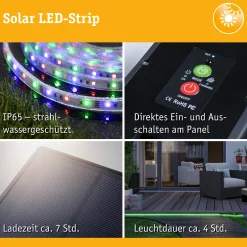 LED Stripe Solar - inkl. Fernbedienung