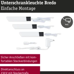 LED Unterschrankleuchte - Bredo Näherungsensor 3er-Set