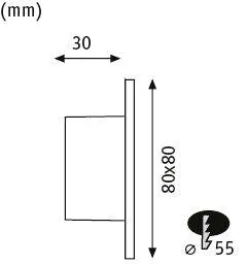 LED Wandeinbauleuchte - Edge Quadro