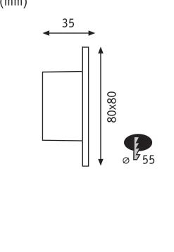 LED Wandeinbauleuchte - Tsaro