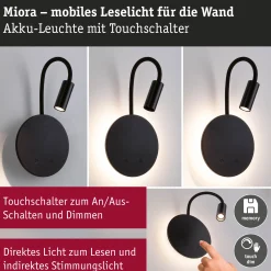 LED Akkuwandleuchte - Miora