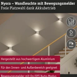 LED Akkuwandleuchte - Nyora