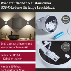 LED Akkuwandleuchte - Zorik