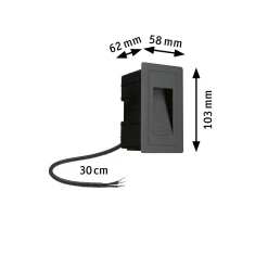 LED Außenwandeinbauleuchte - High