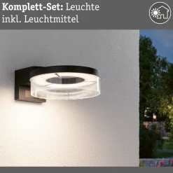 LED Außenwandleuchte - Capera Dämmerungsgesteuerter Bewegungsmelder (IR)