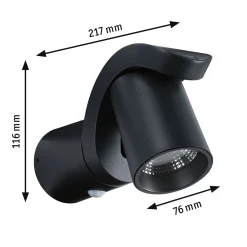 LED Außenwandleuchte - Cuff Dämmerungsgesteuerter Bewegungsmelder (IR)