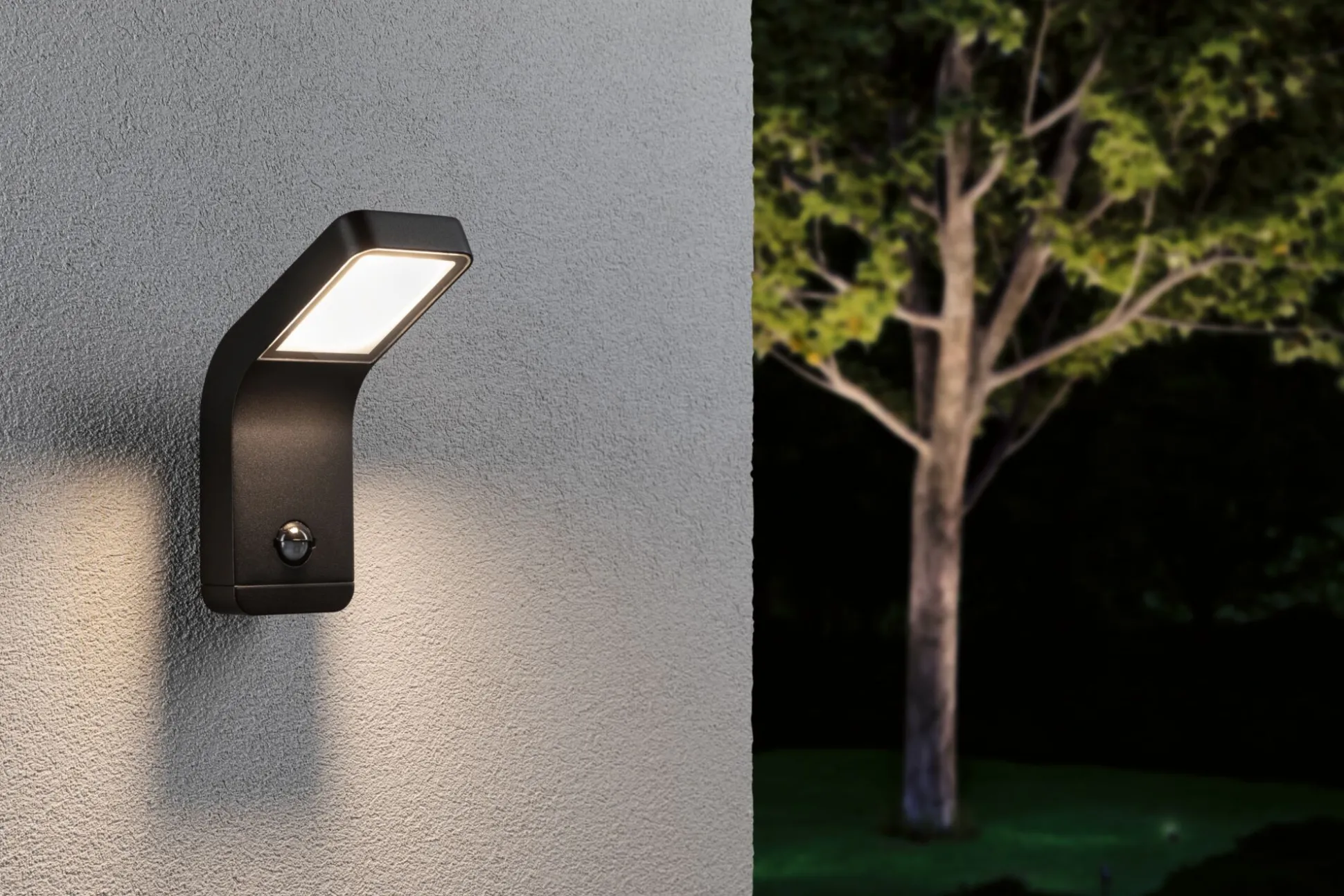 LED Außenwandleuchte - Kulma Dämmerungsgesteuerter Bewegungsmelder (IR) seewasserresistent