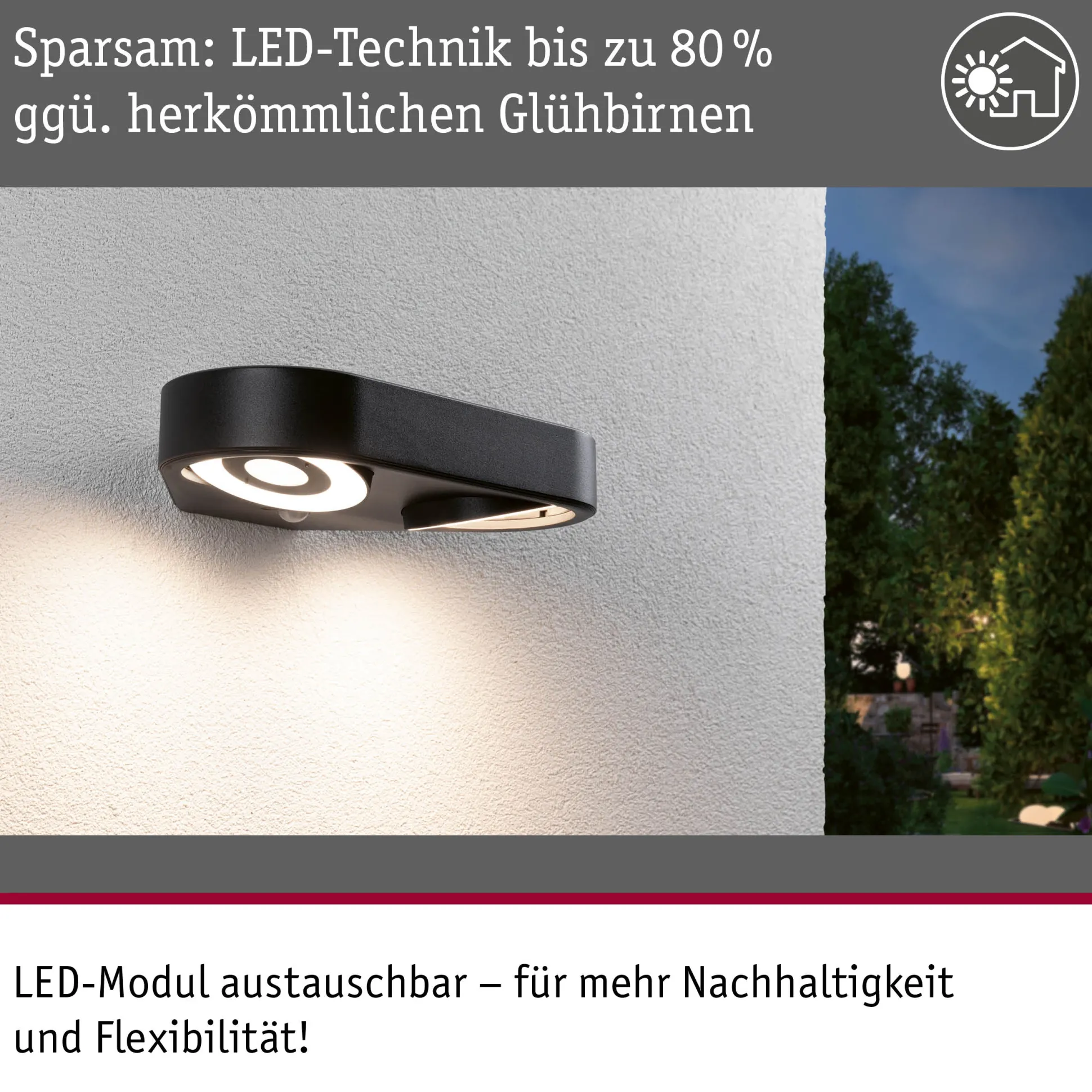 LED Außenwandleuchte - Silma