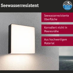 LED Außenwandleuchte Smart Home Zigbee 3.0 - Azalena Dämmerungsgesteuerter Bewegungsmelder (HF) insektenfreundlich