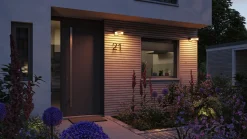 LED Außenwandleuchte Smart Home Zigbee 3.0 - Capera Dämmerungsgesteuerter Bewegungsmelder (IR) insektenfreundlich