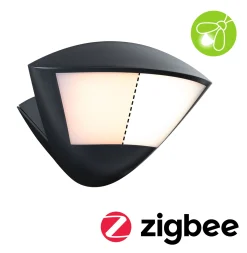 LED Außenwandleuchte Smart Home Zigbee 3.0 - Skyla Dämmerungsgesteuerter Bewegungsmelder (IR) insektenfreundlich