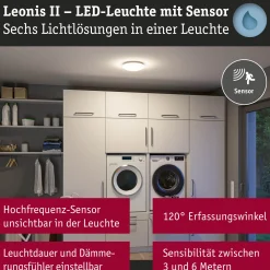 LED Deckenleuchte - Leonis II Dämmerungsgesteuerter Bewegungsmelder (HF)