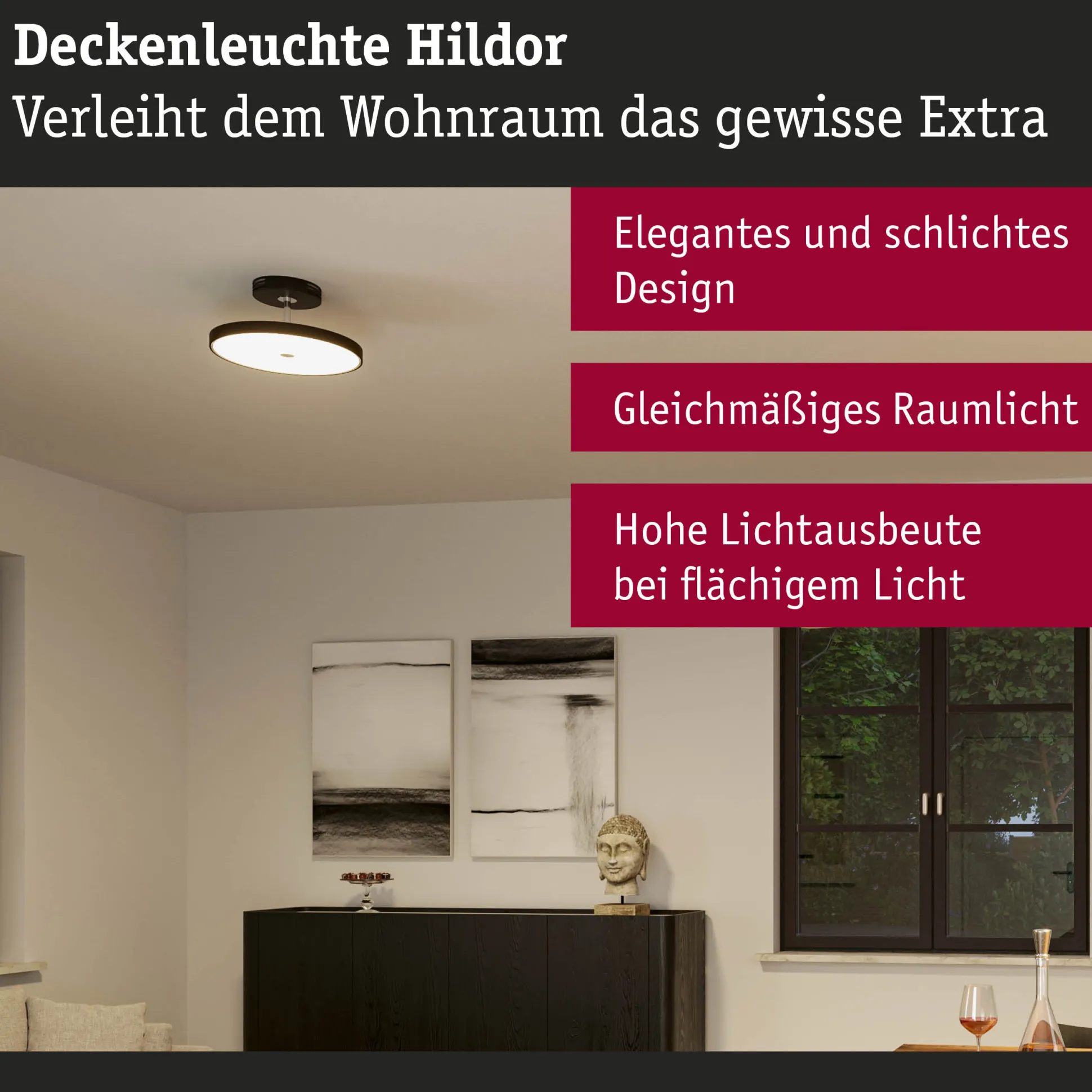 LED Deckenleuchte 3-Step-Dim - Hildor