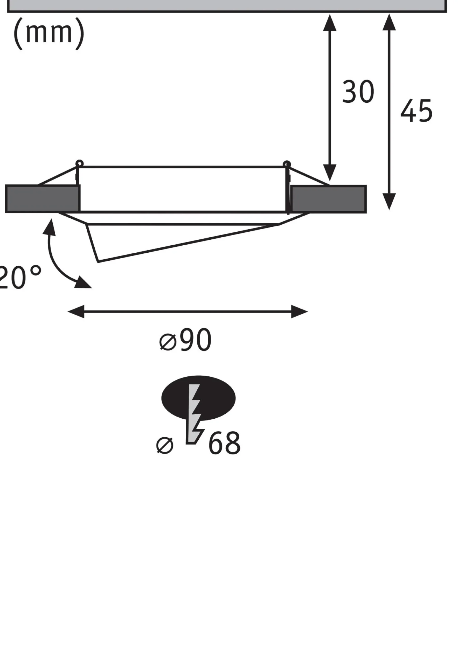 LED Einbauleuchte - Base Basisset schwenkbar