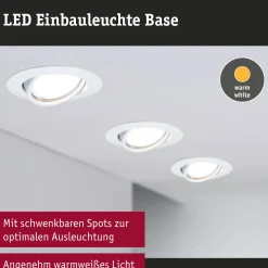 LED Einbauleuchte - Base Basisset schwenkbar